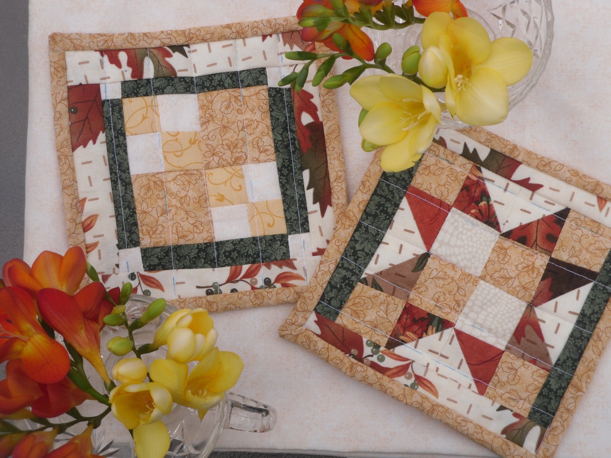 Scrappy Saturday Sewing: Quilted Hotpads